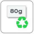 80g Recyclingpapier